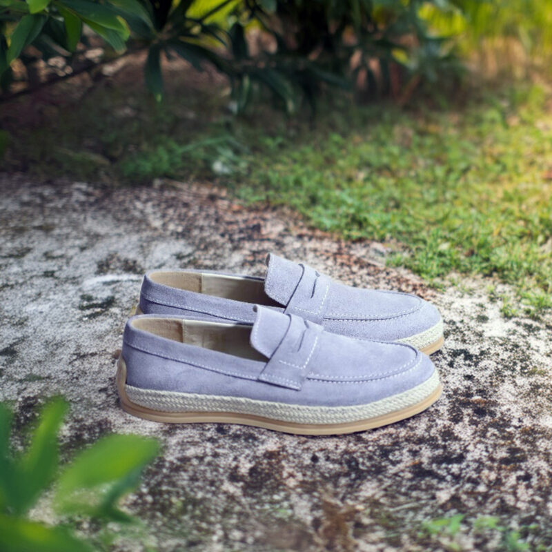 Elito Halfa Daim Bleu Gris – Image 3