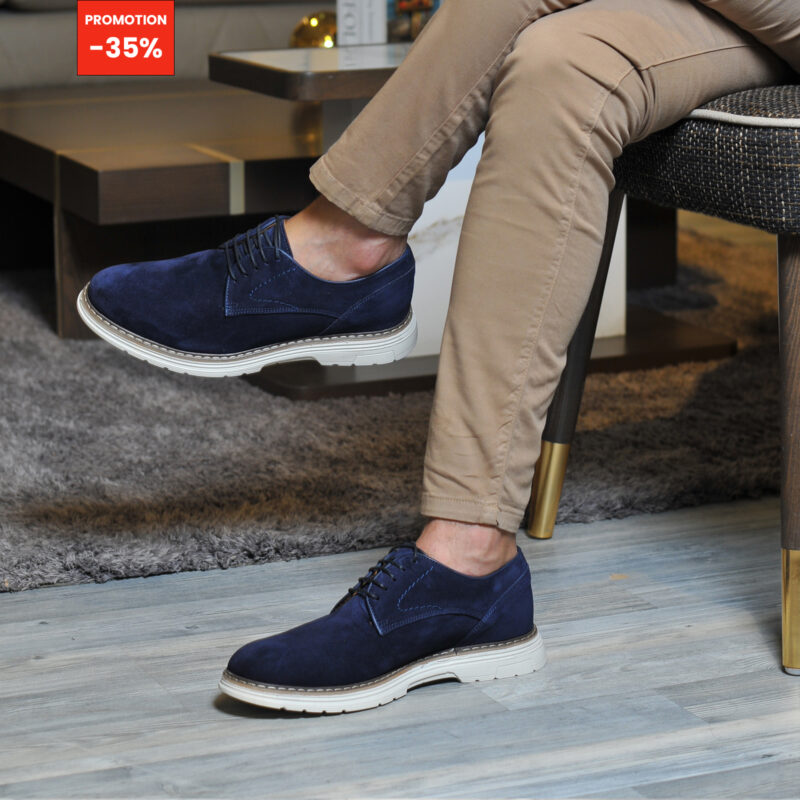 Derby Shoes Bleu Marine