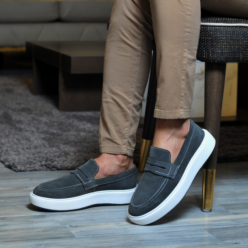 Elito Velino Daim Gris Foncé – Image 2