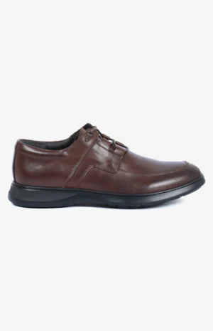 Chaussures homme en cuir véritable, confortables et légères. Design élégant, semelle flexible et disponible en marron ou noir. Parfaites pour le travail et le quotidien.