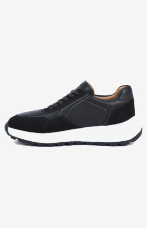 Sneaker casual confortable noir semelle épaisse amortissante modèle AERO