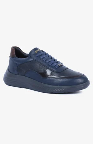 Basket de ville hommBasket de ville homme cuir bleu marine et marron - Sneakers AXIS design italien - Baskets confortables style décontracté élégante cuir bleu marine et marron AXIS design italien