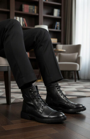 Bottines homme faciles à enfiler (grâce au zip)