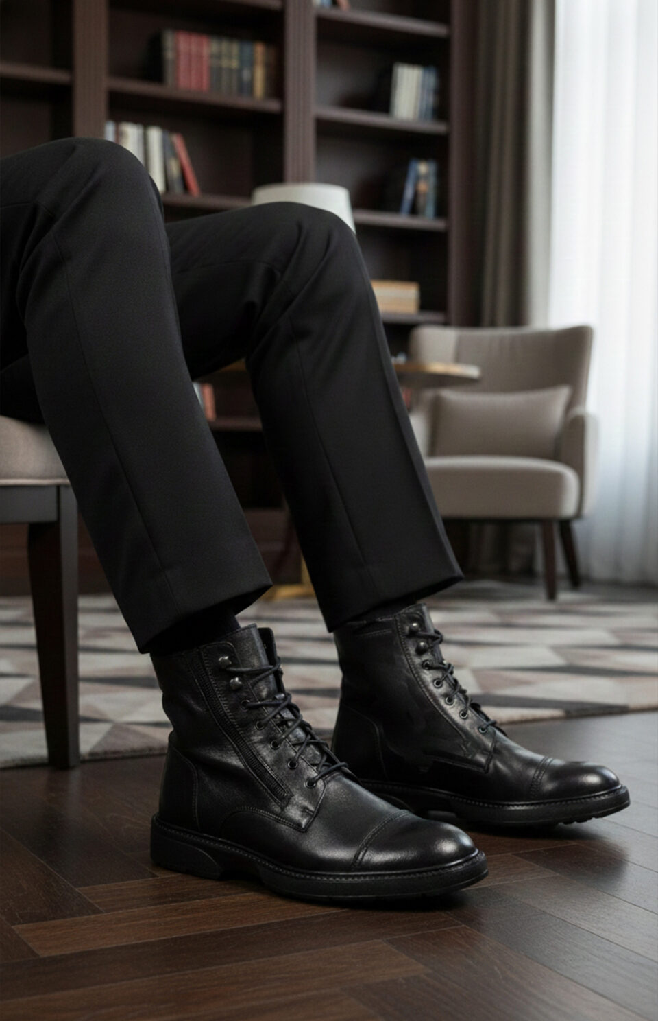 Bottines homme faciles à enfiler (grâce au zip)