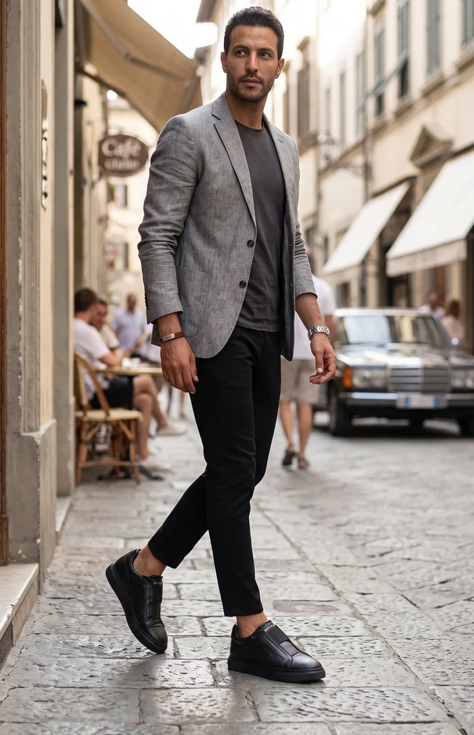 Sneakers Homme Monaco Noir