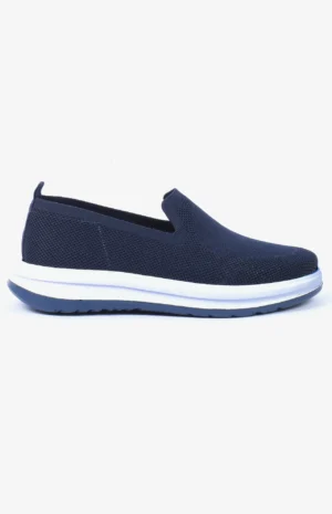 EasyFit - Chaussure slip-on homme bleu marine en maille respirante