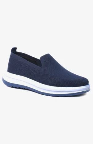 EasyFit - Chaussure slip-on homme bleu marine en maille respirante