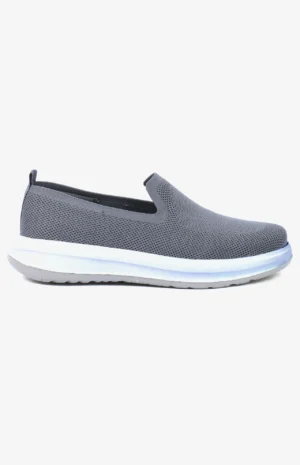 EasyFit - Chaussure slip-on homme Grisen maille respirante