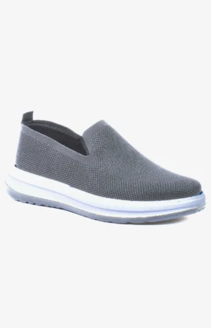 EasyFit - Chaussure slip-on homme Grisen maille respirante