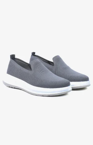 EasyFit - Chaussure slip-on homme Grisen maille respirante