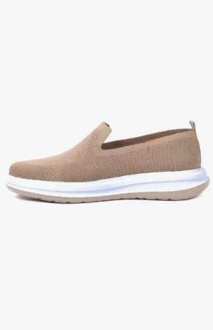 EasyFit - Chaussure slip-on homme Beige en maille respirante