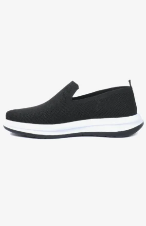 EasyFit - Chaussure slip-on homme noir en maille respirante