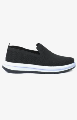 EasyFit - Chaussure slip-on homme noir en maille respirante